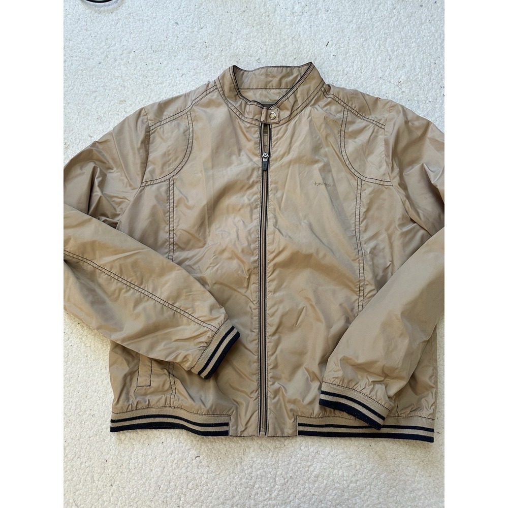 Emotional & Cool Basics Jacket Windbraker Tan Black Junio Small
